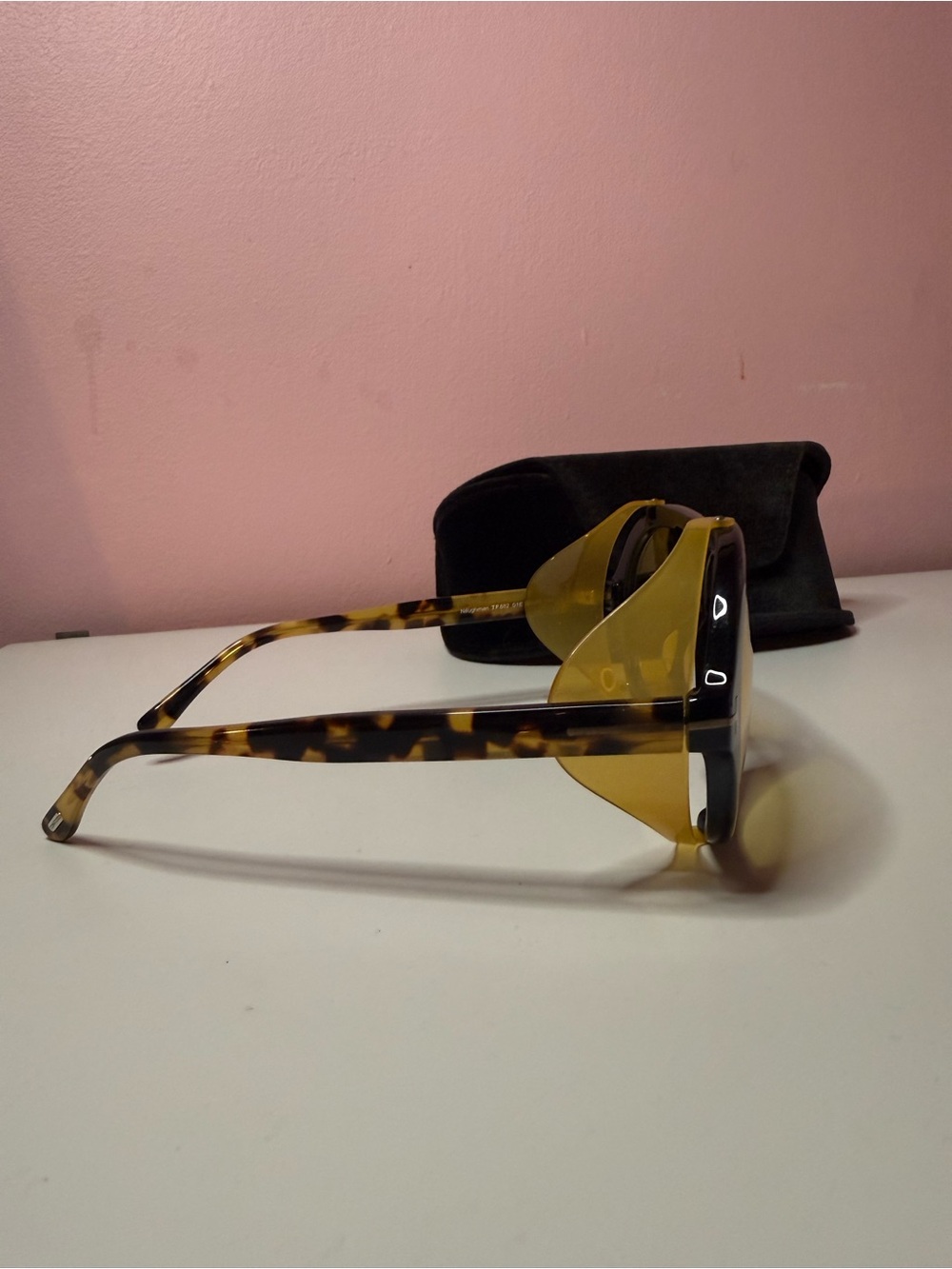 Tom Ford Neughman Sunglasses Black/Yellow - Picture 4 of 9